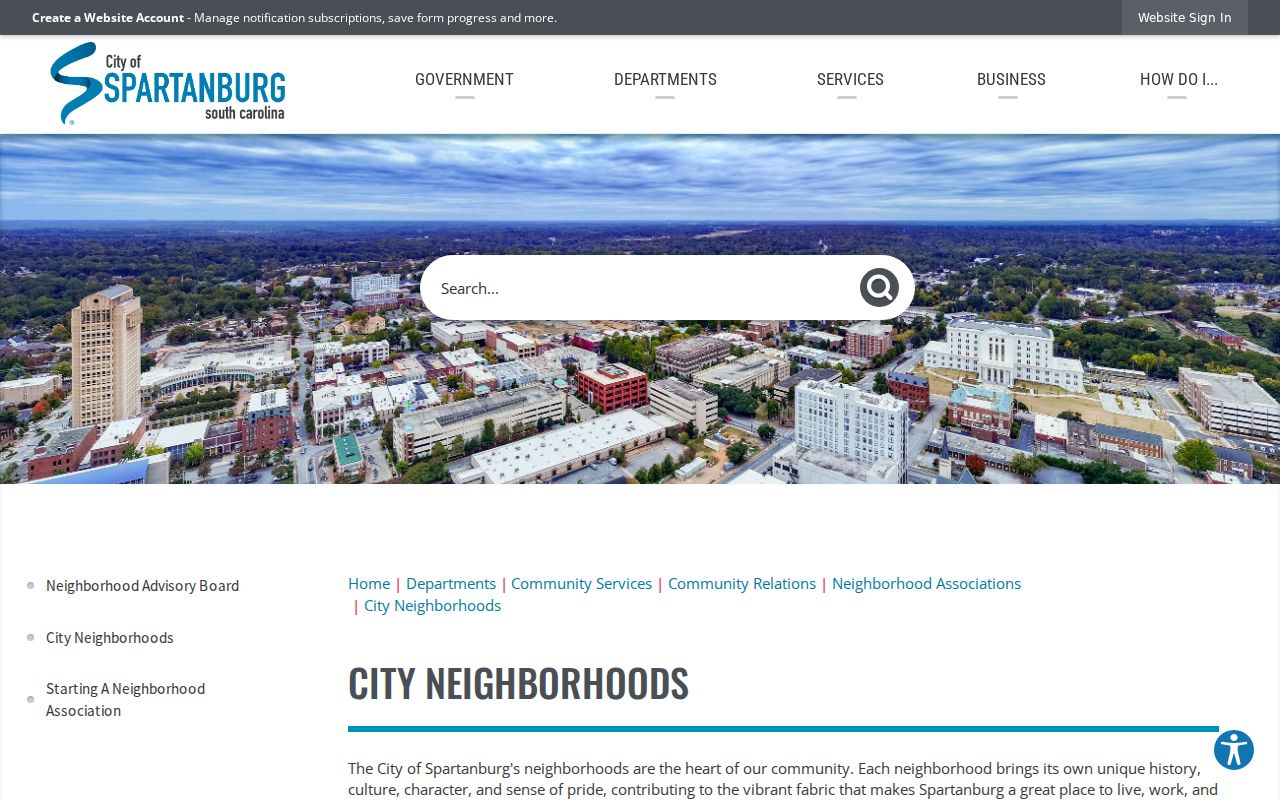 Spartanburg neighbors source for City of Spartanburg neighborhood associations